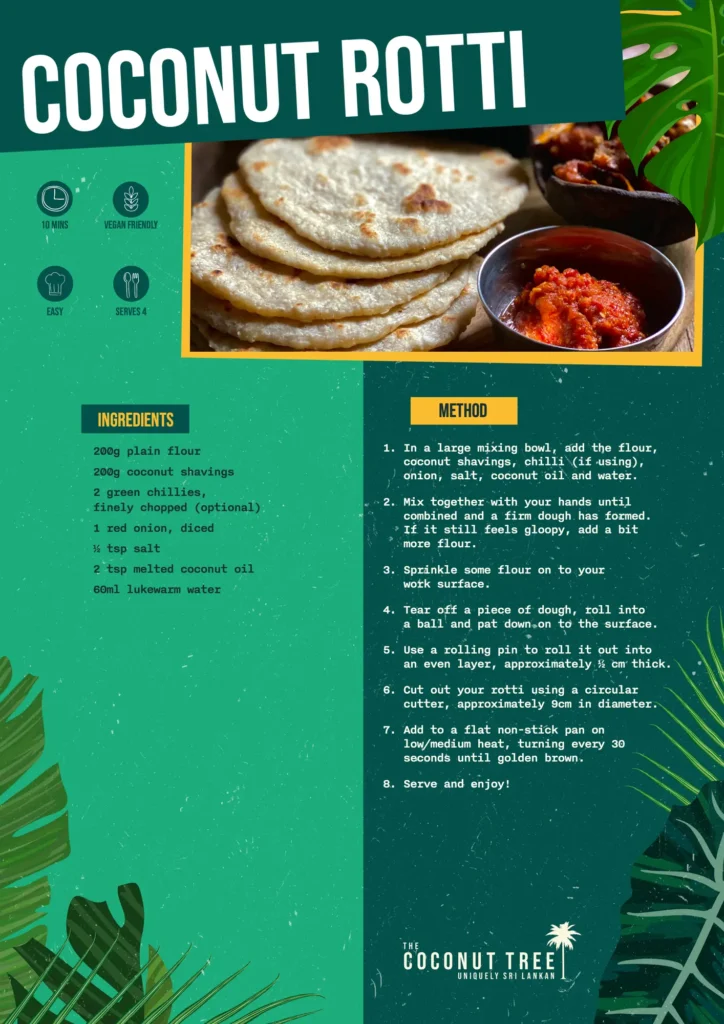 Recipe Cards Coconut Rotti
